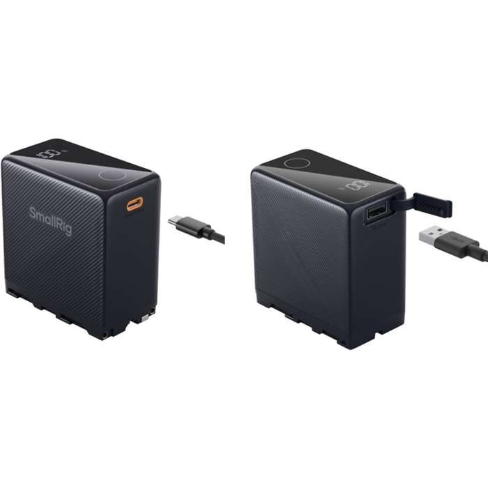 Smallrig 4469 Camera Battery USB-C Rechargeable NP-F970 Black