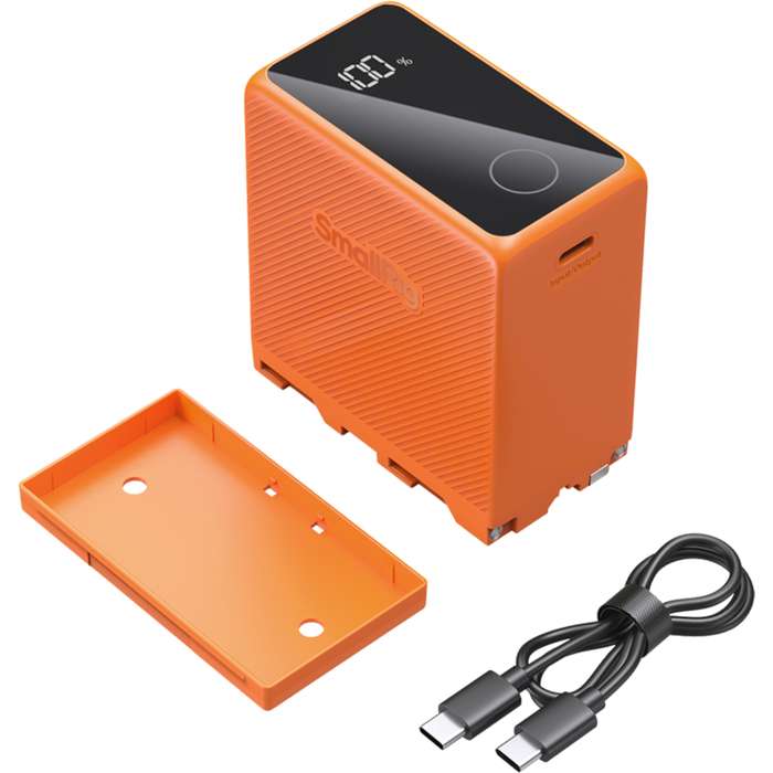 Smallrig 4576 Camera Battery USB-C Rechargeable NP-F970 Orange