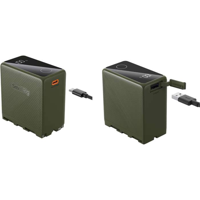 Smallrig 4577 Camera Battery USB-C Rechargeable NP-F970 Green