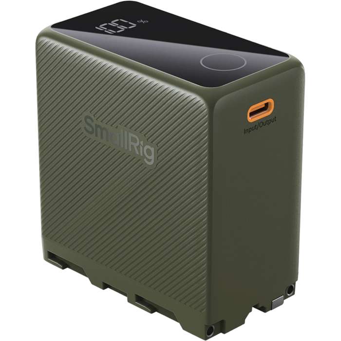 Smallrig 4577 Camera Battery USB-C Rechargeable NP-F970 Green