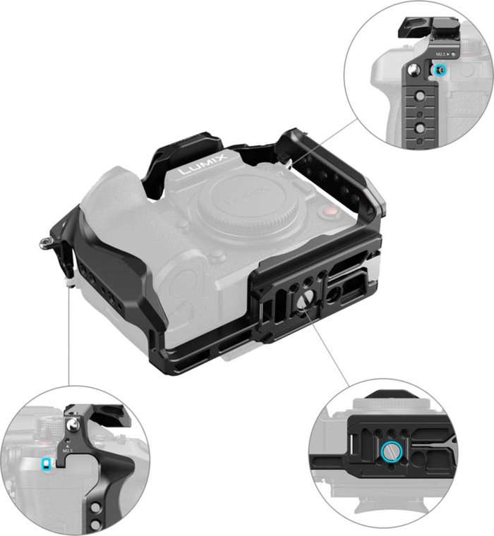 Smallrig 4824 HawkLock Quick Release Cage for Panasonic Lumix GH7 / GH6 | klec