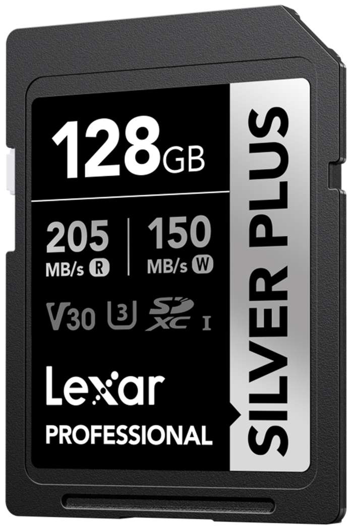 LEXAR  SDXC Professional SILVER Plus UHS-I  R205/W150 (V30) 128GB | SD karta