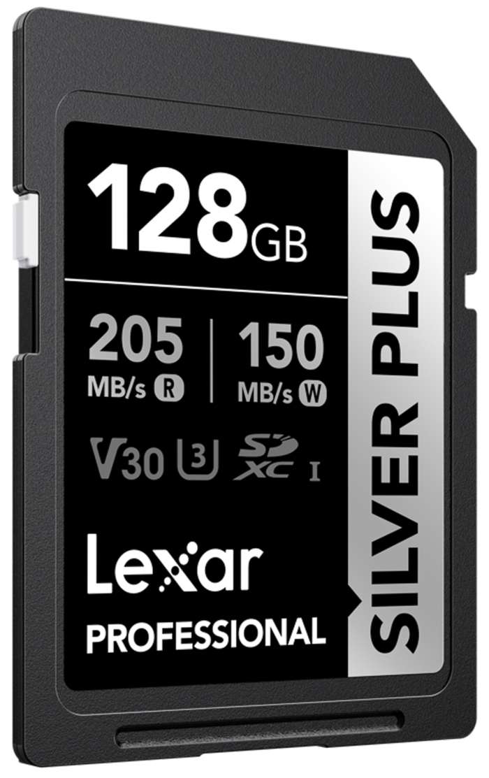 LEXAR  SDXC Professional SILVER Plus UHS-I  R205/W150 (V30) 128GB | SD karta