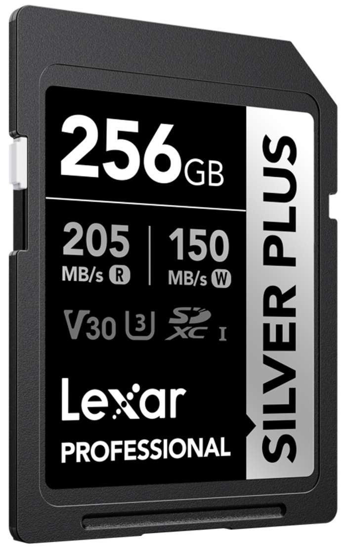 LEXAR SDXC Professional SILVER Plus UHS-I R205/W150 (V30) 256GB | SD karta