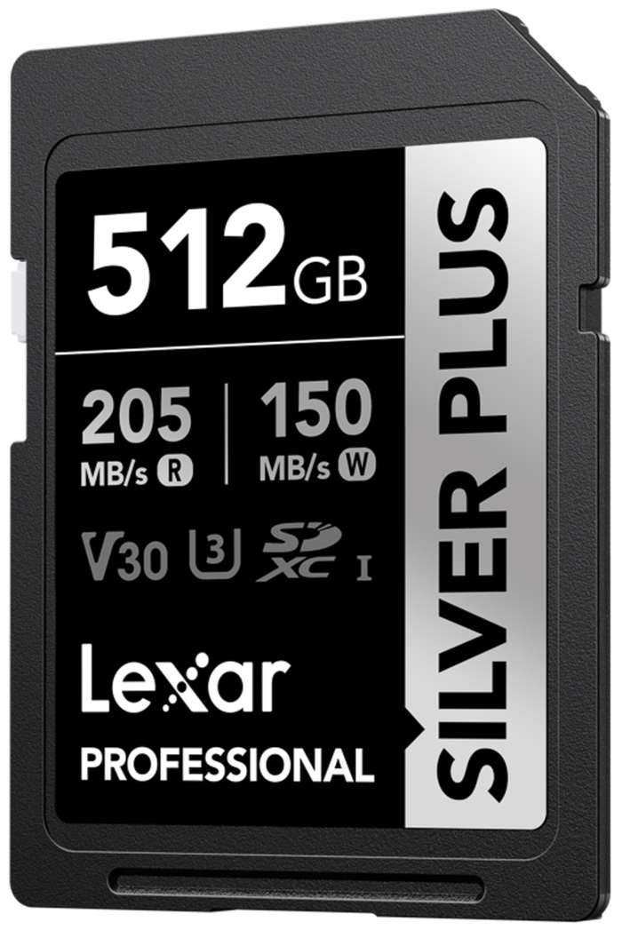 LEXAR SDXC Professional SILVER Plus UHS-I R205/W150 (V30) 512GB | SD karta