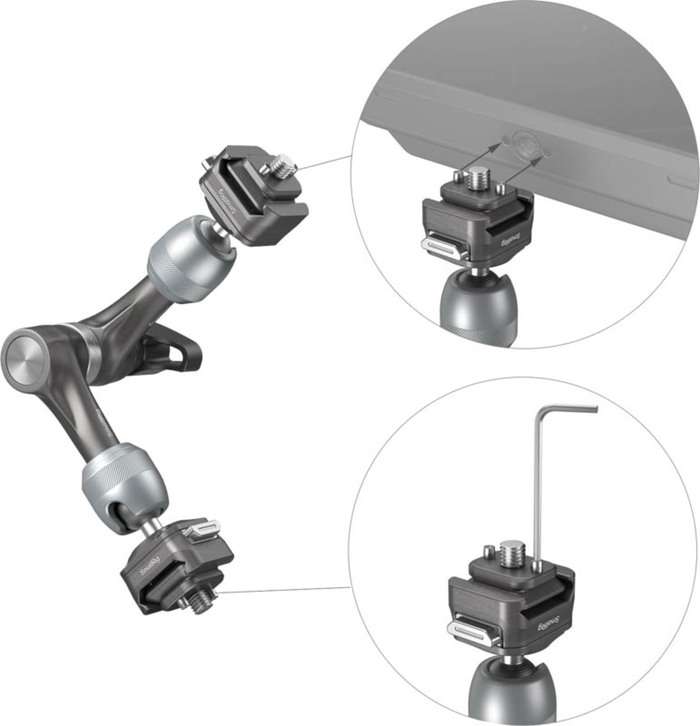 Smallrig 4490 HawkLock H21 Quick Release Rosette Magic Arm (7")