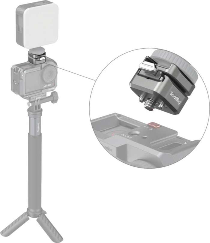 Smallrig 4500 HawkLock H18 Quick Release Support with Cold Shoe