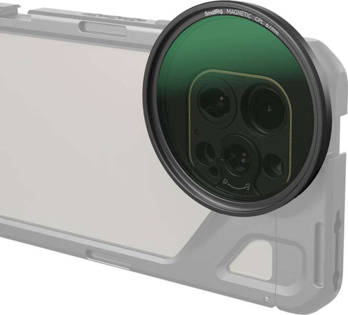 Smallrig 4727 Attachable CPL Filter s adaptérem pro M-mount Filtr (67mm) | T-mount filtr pro smartphone