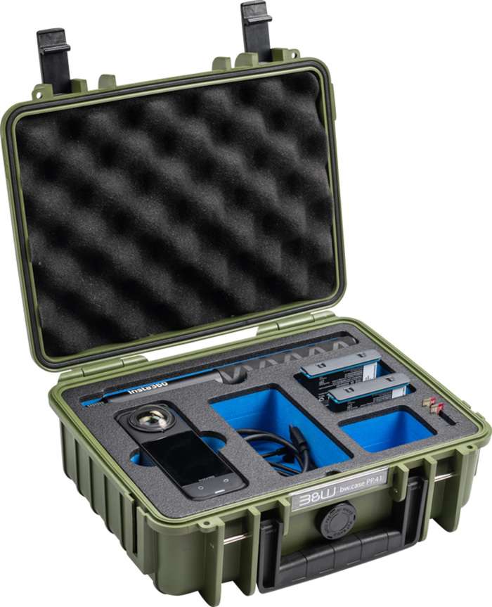 BW Outdoor Cases Type 1000 for Insta360 X4, Bronze Green