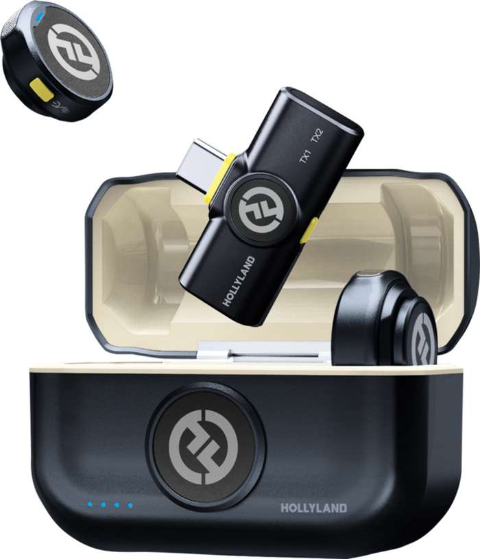 Hollyland Lark M2 USB-C - Bezdrátový klopový mikrofon USB-C (Duo,Shine Charcoal)