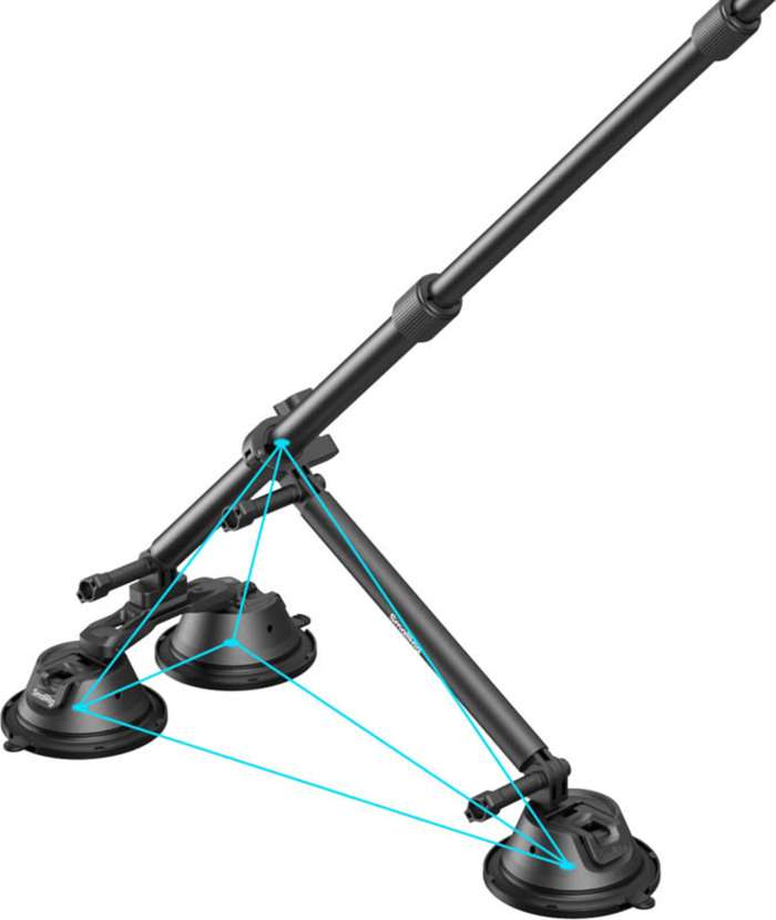 Smallrig 4380 Camera Suction Cup Car Mount Kit for Panoramic Shooting  | rameno pro akční kamery