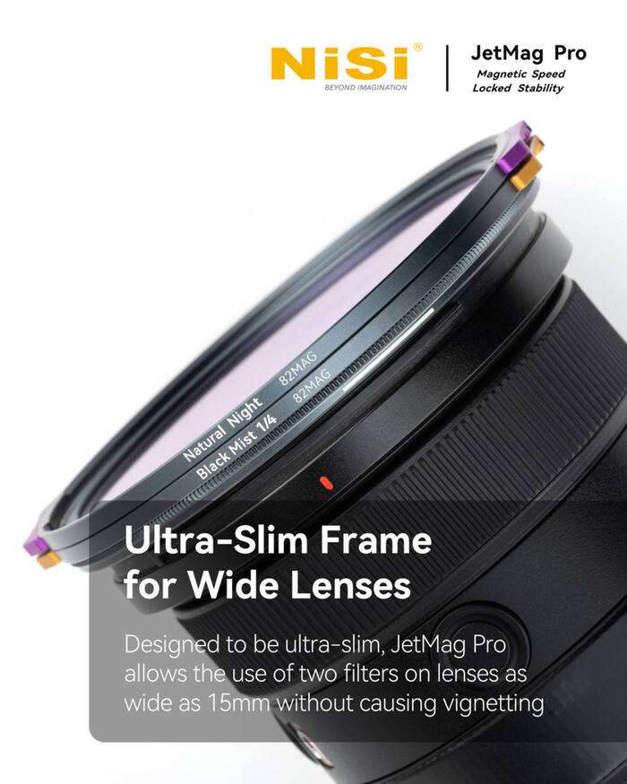 NiSi JetMag Pro Cinema Kit | magnetický ND 4, 8, 16, 64, CPL a Black mist 1/8 filtr