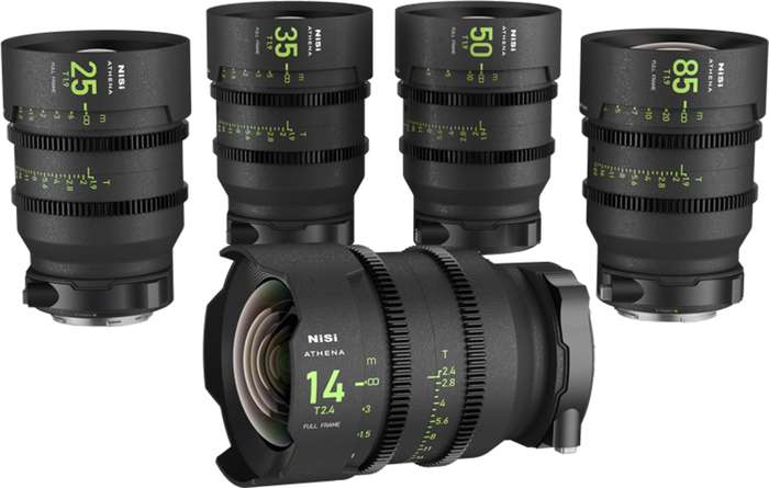 NiSi Cine Lens Set Athena Prime RF-Mount | 14, 25, 35, 50, 85