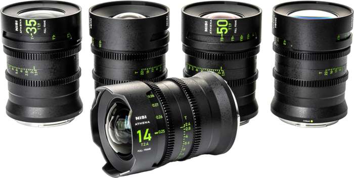 NiSi  Cine Lens Set Athena Prime Fuji G-Mount | 14, 25, 35, 50, 85