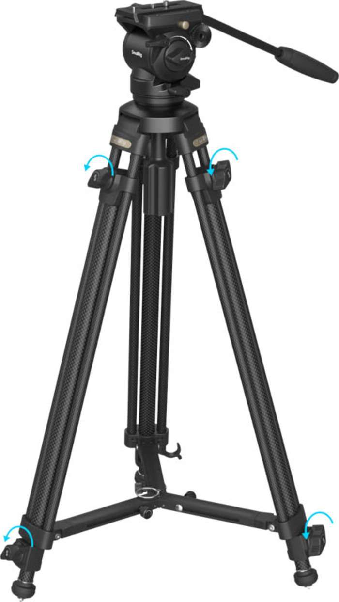 Smallrig 4685 Lightweight Video Carbon Fiber Tripod Kit AD-50