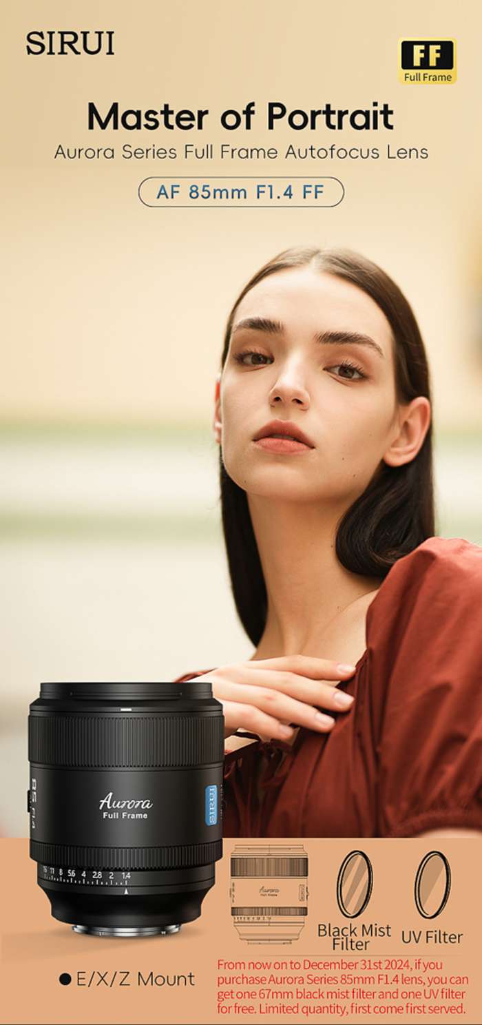 Sirui  Lens Aurora Full Frame AF 85mm F1.4 |  Nikon Z