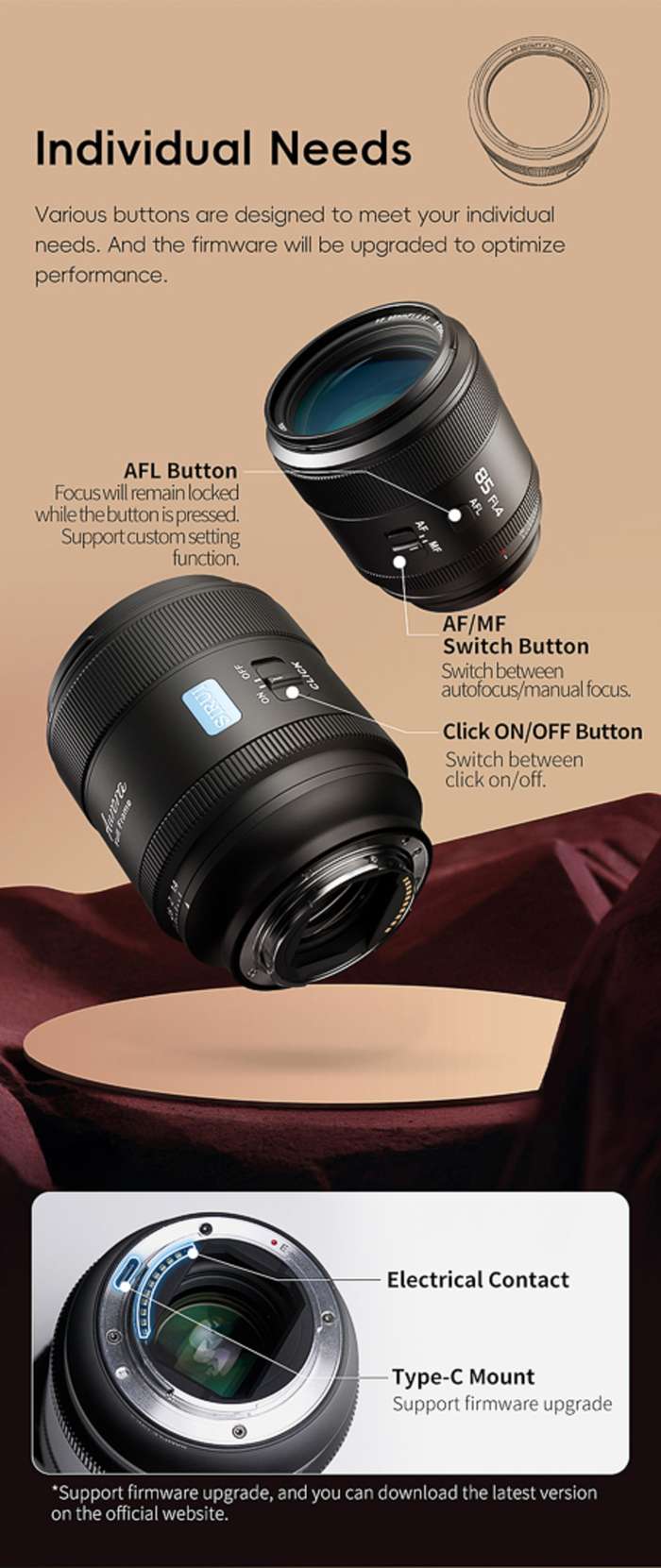 Sirui  Lens Aurora Full Frame AF 85mm F1.4 |  Nikon Z