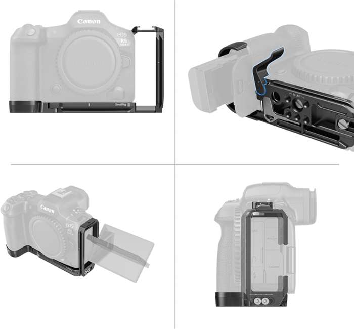 SmallRig  4983 L-Shape Mount Plate for Canon EOS R5 Mark II |  L-plate