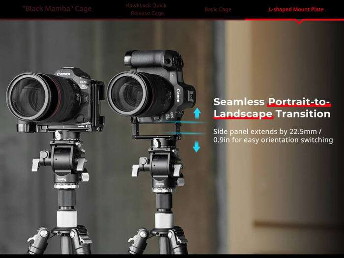 SmallRig  4983 L-Shape Mount Plate for Canon EOS R5 Mark II |  L-plate