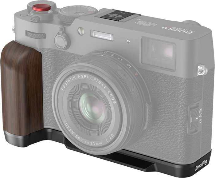 SmallRig  4805 Wooden L-Shape Grip for FUJIFILM X100VI / X100V Black | L-plate