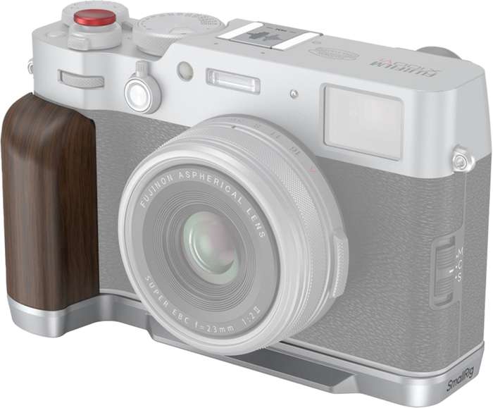 SmallRig  4804 Wooden L-Shape Grip for FUJIFILM X100VI / X100V Sliver  | L-plate