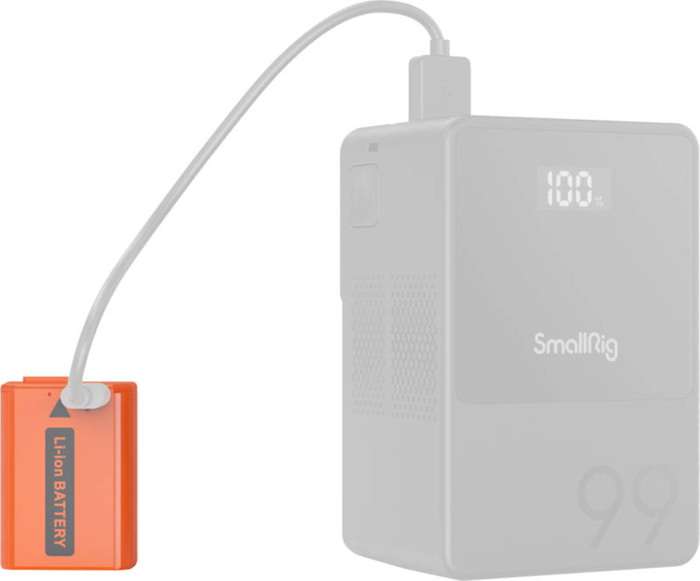 Smallrig 4965 NP-FW50 USB-C Rechargeable Camera Battery Orange