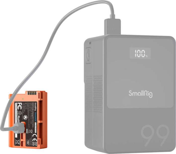 Smallrig 4966 EN-EL15c USB-C Rechargeable Camera Battery Orange