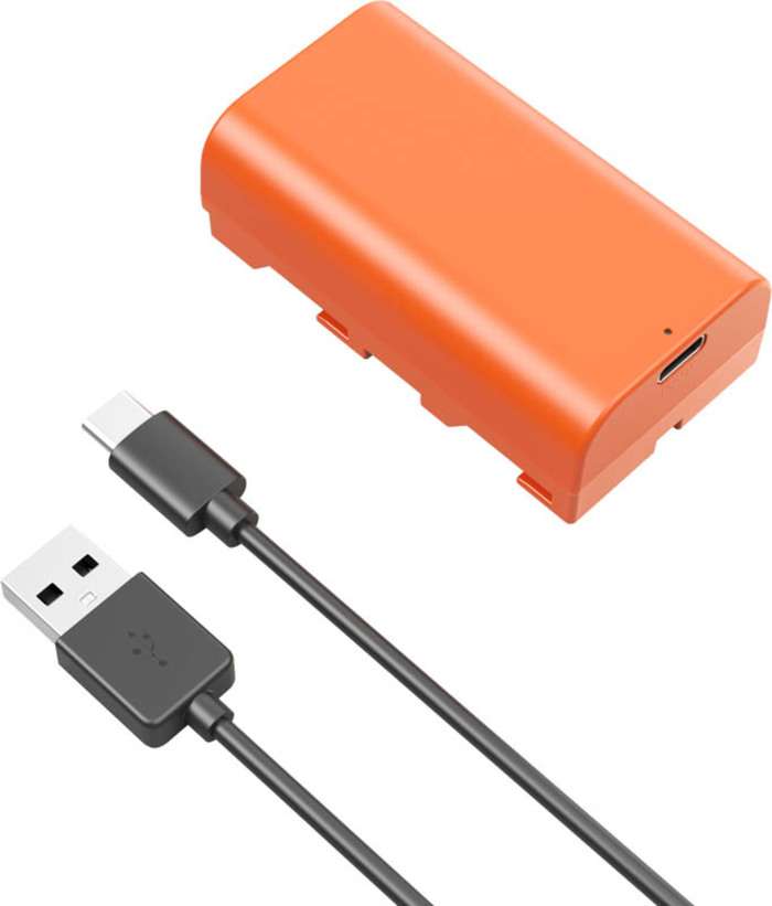 Smallrig 4971 NP-F550 USB-C Rechargeable Camera Battery Orange