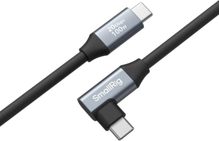 Smallrig 4791 USB-C (Straight) to USB-C (Angled) Data Cable 60cm | USB-C datový kabel