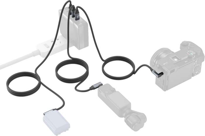 Smallrig 4791 USB-C (Straight) to USB-C (Angled) Data Cable 60cm | USB-C datový kabel