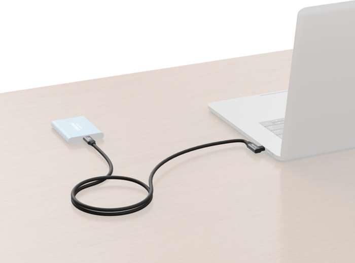 Smallrig 4790 USB-C (Straight) to USB-C (Angled) Data Cable 35cm | USB-C datový kabel