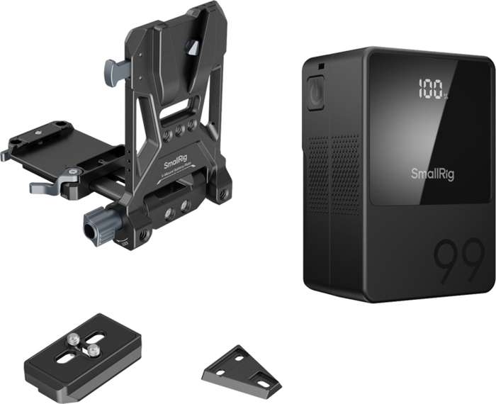 SmallRig 5048 VB99 mini V Mount Battery Kit (3580 + 4064) | V Mount baterie s držákem