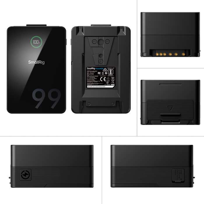 SmallRig 5047 VB99 Pro mini V Mount Battery Kit (4292 + 3016) | V Mount baterie s držákem