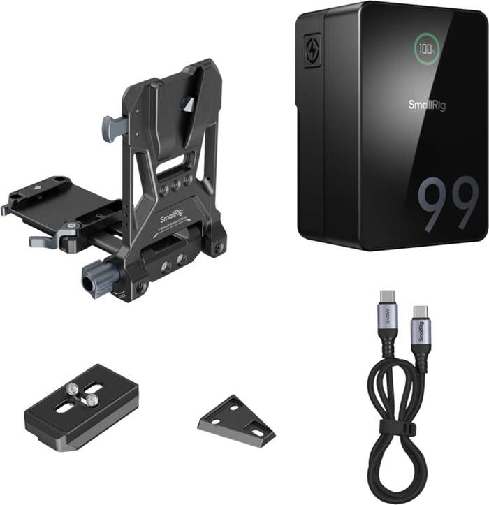 SmallRig  5046 VB99 Pro mini V Mount Battery Kit (4292 + 4064) | V Mount baterie s držákem
