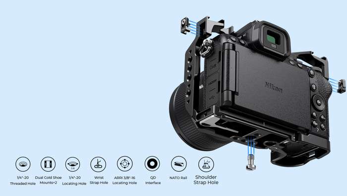 SmallRig  4980 Cage for Nikon Z50 II | Klec pro Nikon Z50 II