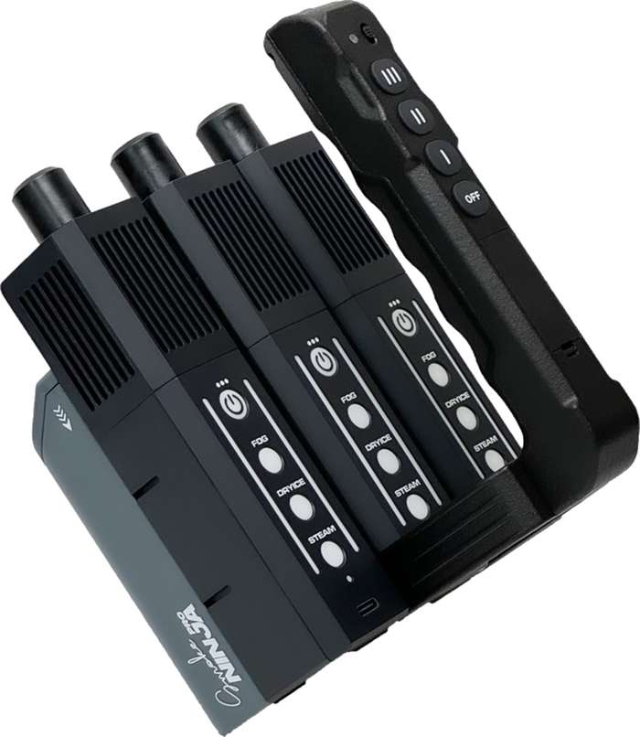 PMI  SmokeNINJA-PRO Trident Kit | 3x Výrobník kouře s ventilátorem