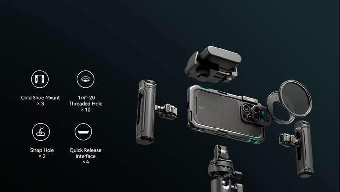 SmallRig  5008 Mobile Video Cage Basic Edition for iPhone 16 Pro