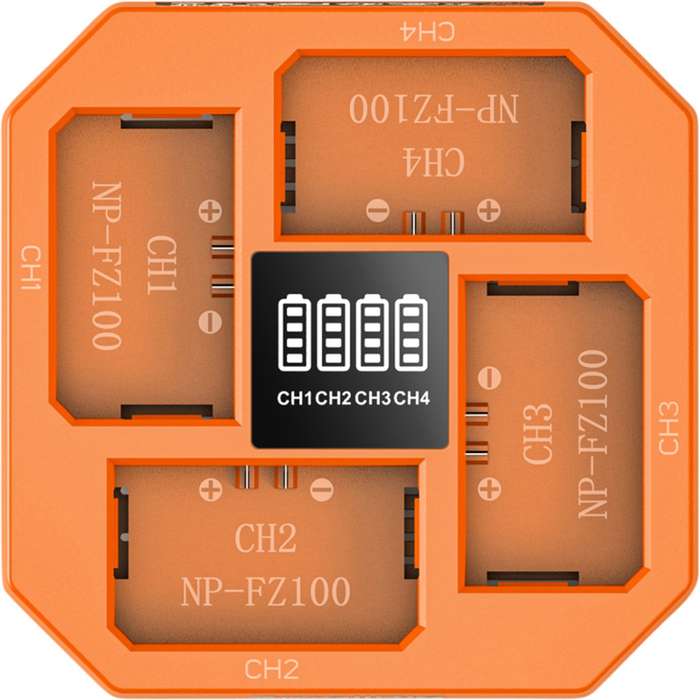 SmallRig  4839 NP-FZ100 4-Channel Camera Battery Charger | 4 portová nabíječka