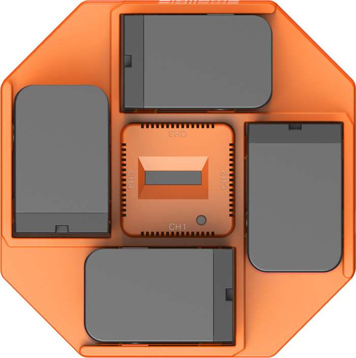 SmallRig  4834 NP-F970 4-Channel Camera Battery Charger & 4-Battery Kit  | 4 portová nabíječka +  4x baerie