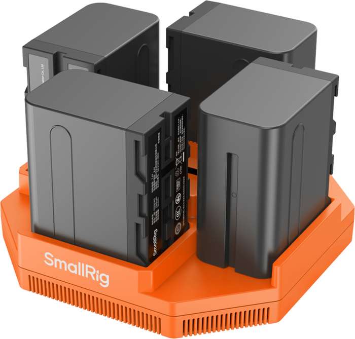 SmallRig  4837 NP-F 4-Channel Camera Battery Charger