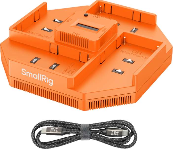 SmallRig  4837 NP-F 4-Channel Camera Battery Charger