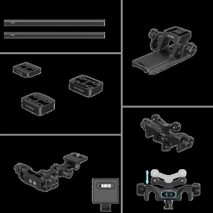 SmallRig  4429 Wildlife Photography Lens Support Kit (501PL) | podpora teleobjektivů s Manfrotto 501 PL