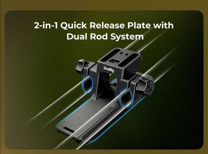 SmallRig  4722 Wildlife Photography Lens Support Kit (Touch & Go Plate S) | Podpora teleobjektivu