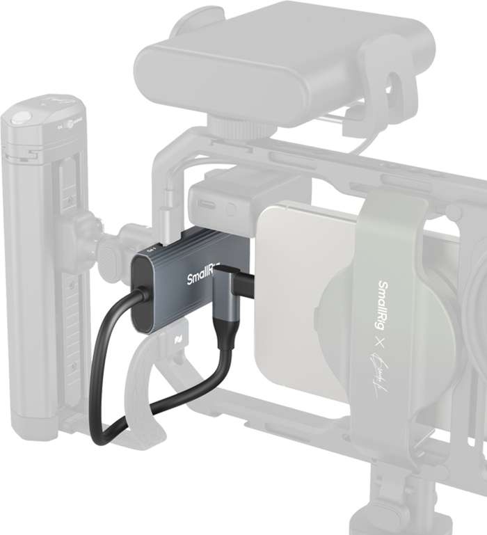 SmallRig  4598 USB-C Hub 4-in-1 PD/USB-C 3.1/USB-C 2.0 with Audio Adapter | USB-C Hub