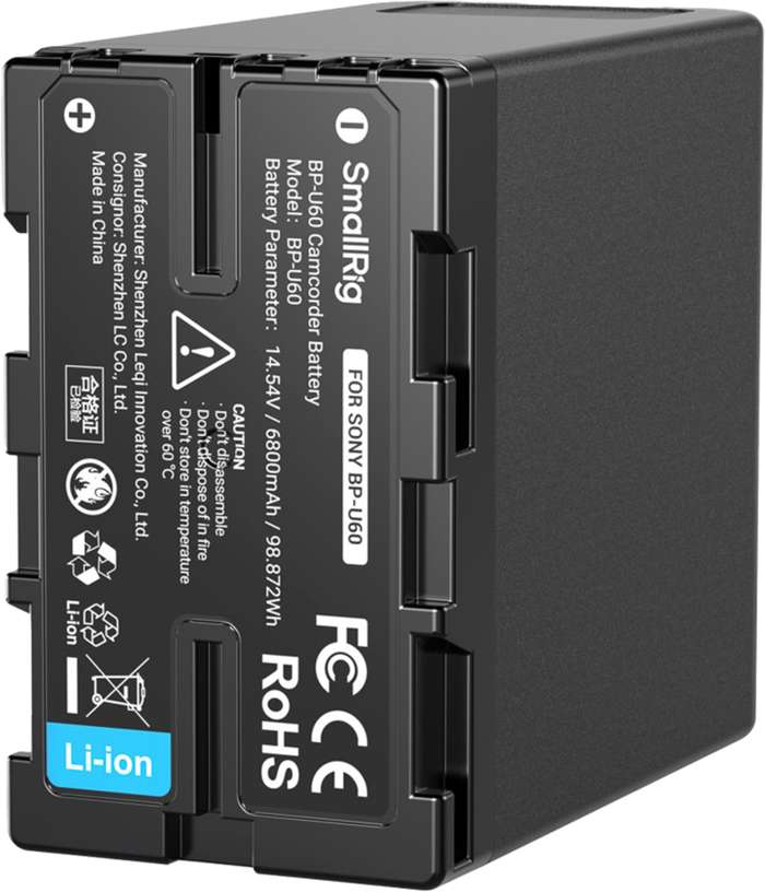 SmallRig  4670 BP-U60 Camcorder Battery | baterie Sony BP-U60