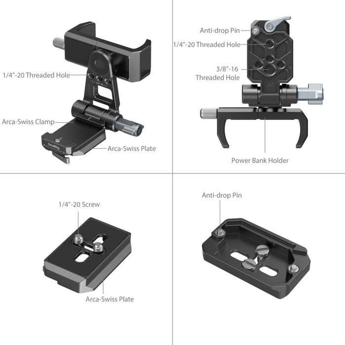SmallRig  4695 Power Banks Mount Plate Kit for Mirrorless Cameras |  Držák powerbanky