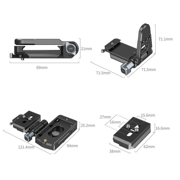 SmallRig  4696 NP-F Battery Adapter Mount Plate Kit for Mirrorless Cameras |   Držák NP-F baterie