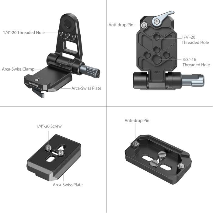 SmallRig  4696 NP-F Battery Adapter Mount Plate Kit for Mirrorless Cameras |   Držák NP-F baterie