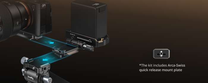 SmallRig  4696 NP-F Battery Adapter Mount Plate Kit for Mirrorless Cameras |   Držák NP-F baterie