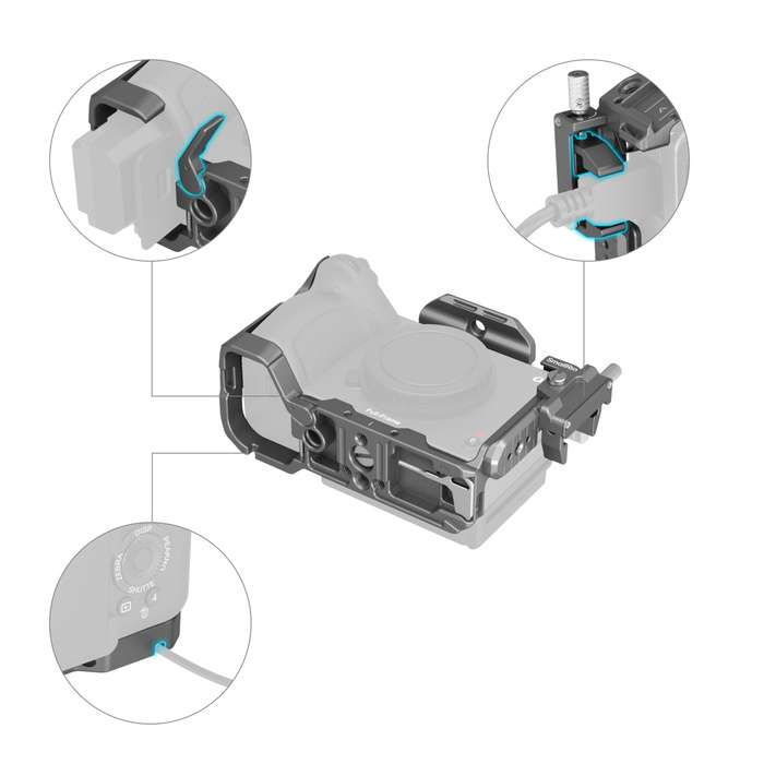 SmallRig  4770 HawkLock Quick Release Cage Kit for Sony FX3 / FX30 | Klec FX3 / FX30